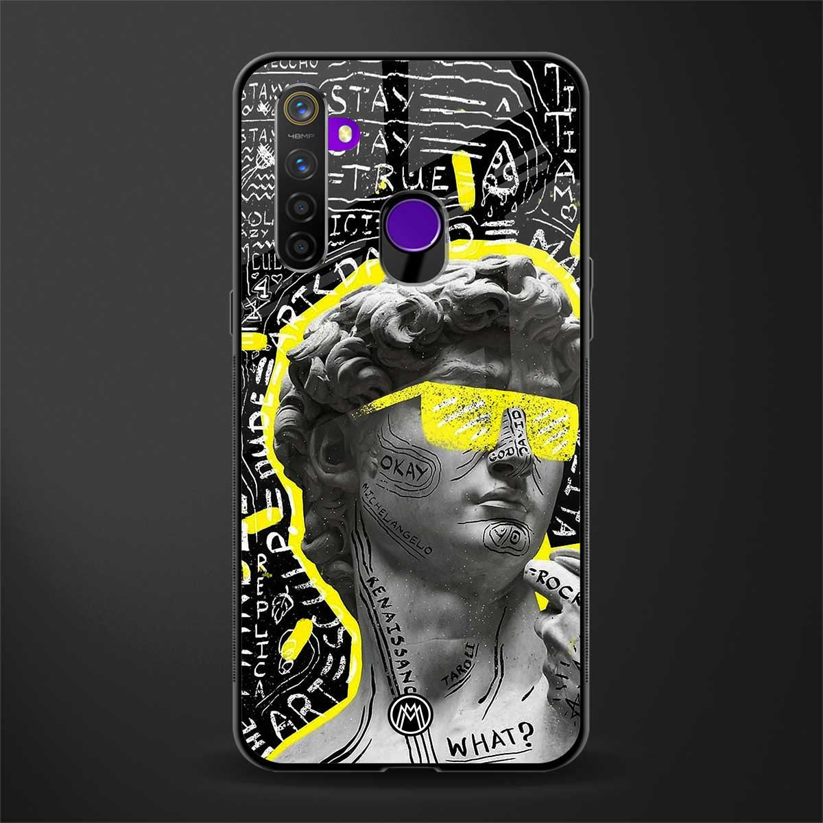 david of michelangelo glass case for realme 5 pro image