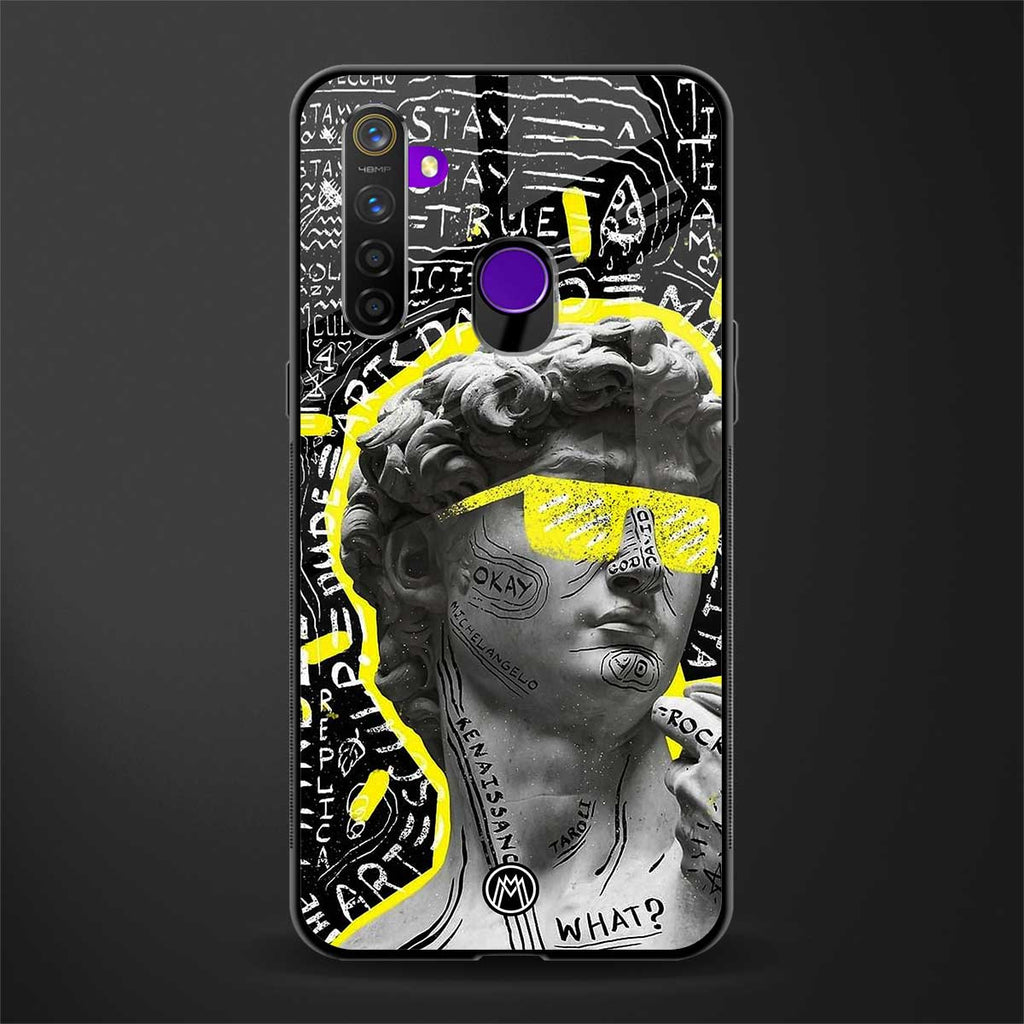 david of michelangelo glass case for realme 5 image