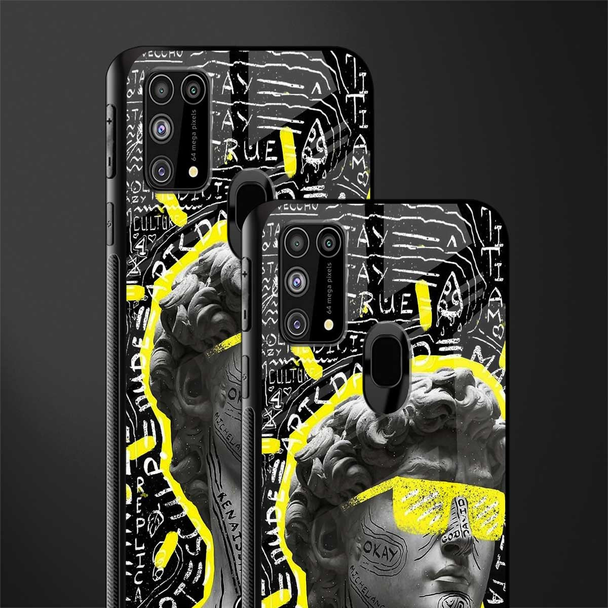 david of michelangelo glass case for samsung galaxy m31 prime edition image-2