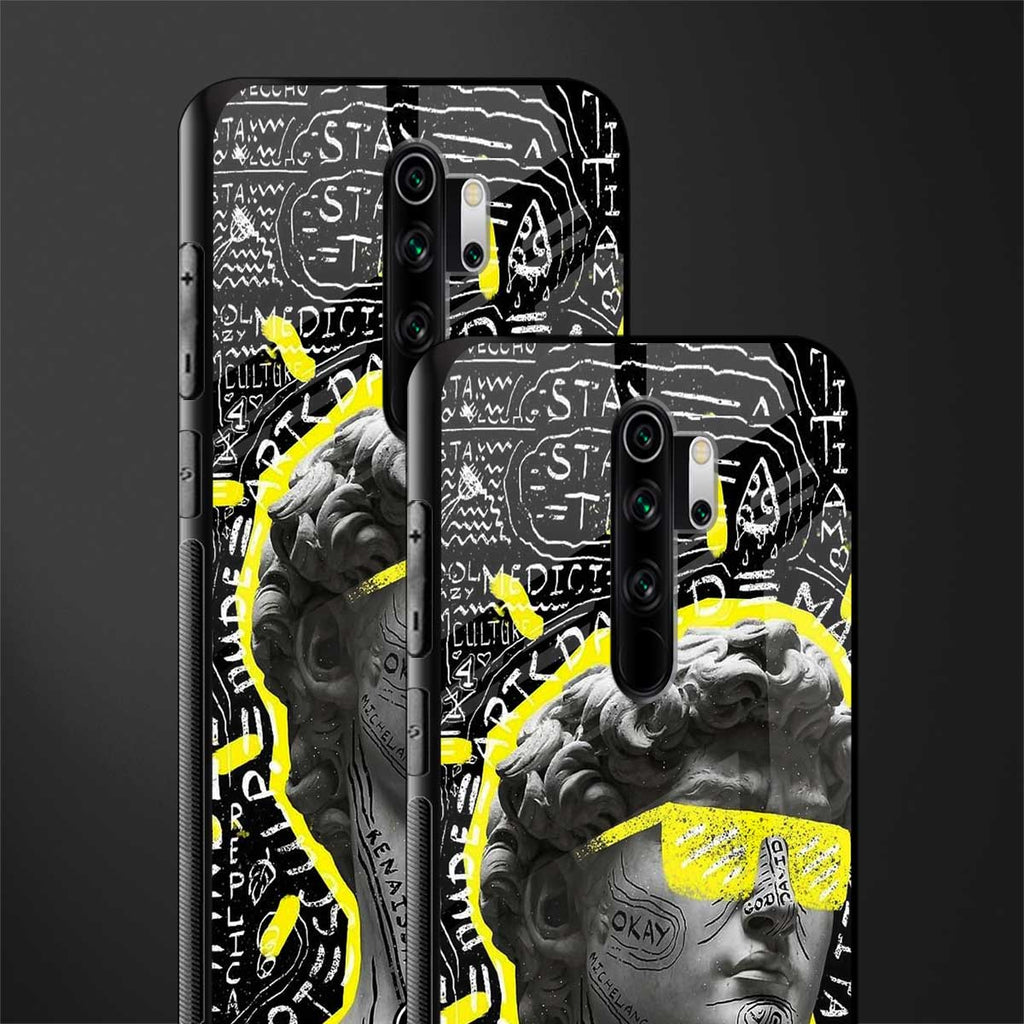 david of michelangelo glass case for redmi note 8 pro image-2