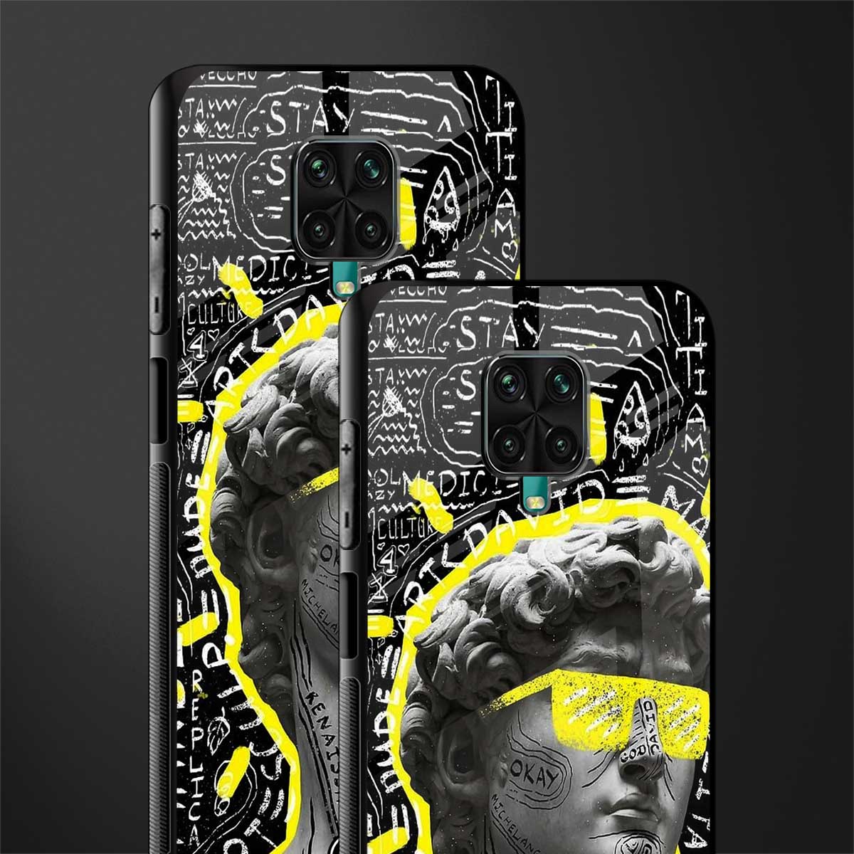 david of michelangelo glass case for poco m2 pro image-2