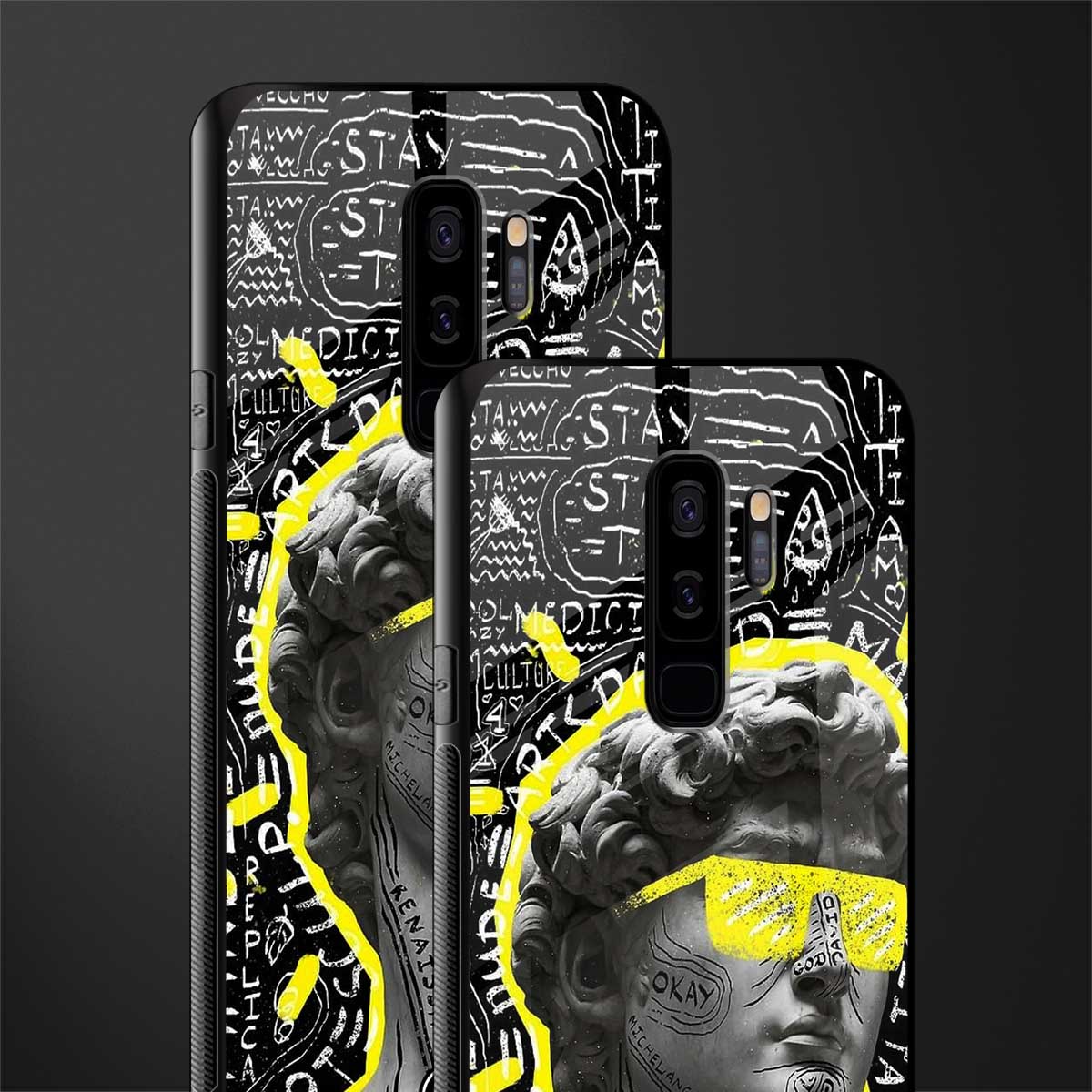 david of michelangelo glass case for samsung galaxy s9 plus image-2