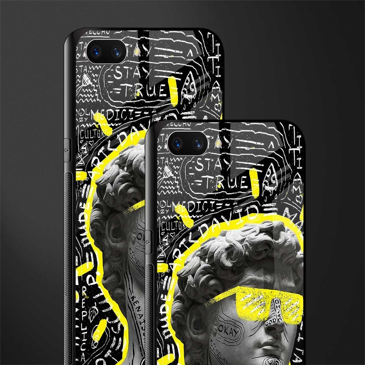 david of michelangelo glass case for oppo a3s image-2