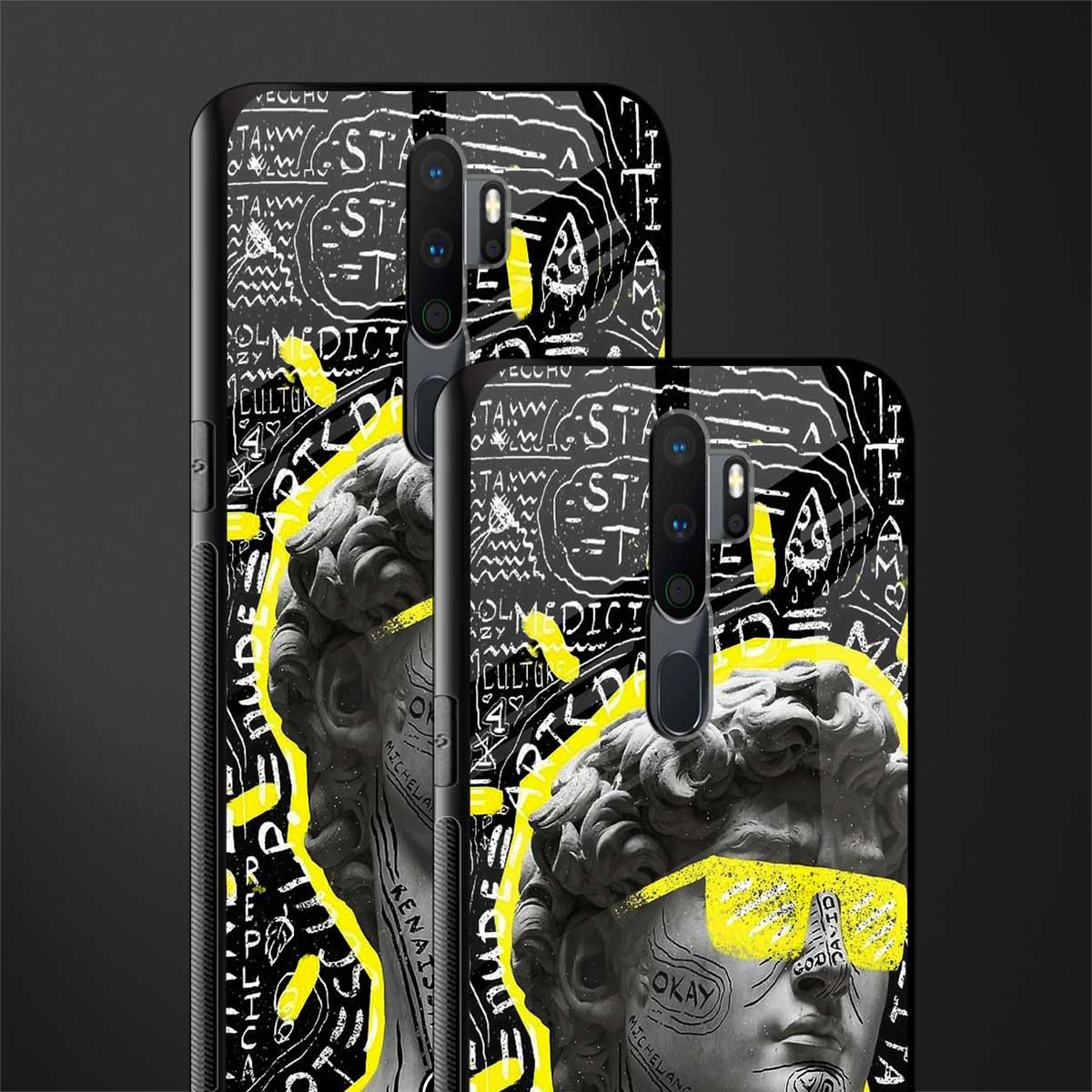 david of michelangelo glass case for oppo a5 2020 image-2