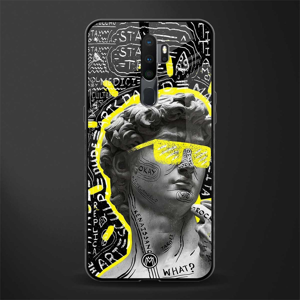 david of michelangelo glass case for oppo a5 2020 image