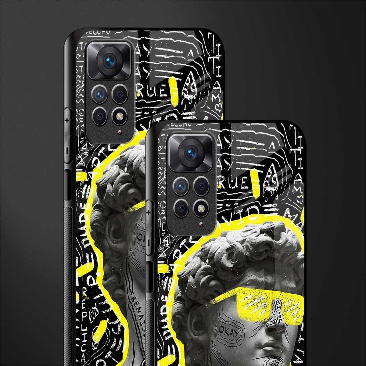 david of michelangelo glass case for redmi note 11s image-2