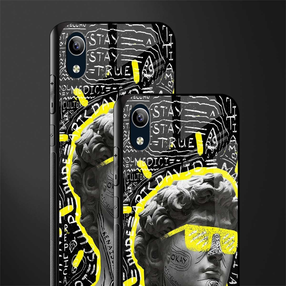 david of michelangelo glass case for vivo y91i image-2