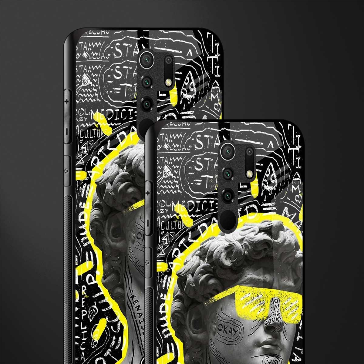 david of michelangelo glass case for redmi 9 prime image-2