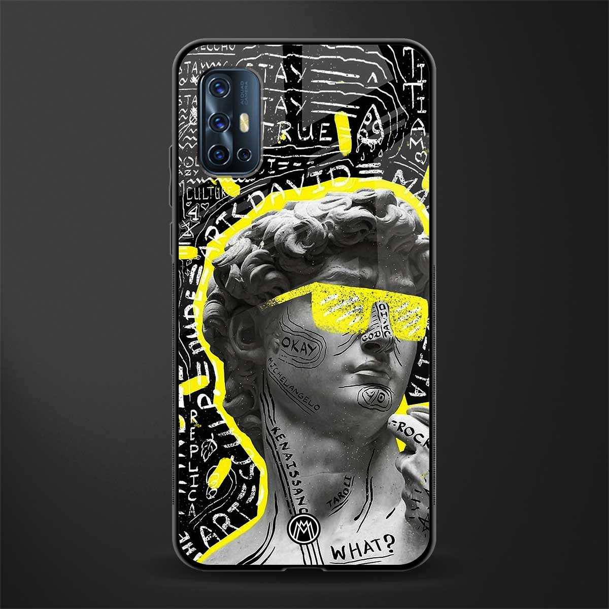 david of michelangelo glass case for vivo v17 image