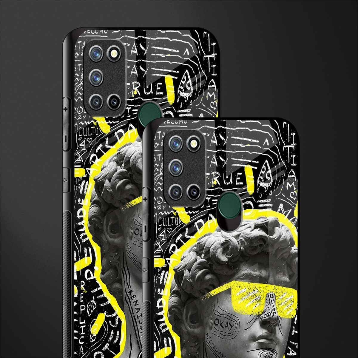 david of michelangelo glass case for realme 7i image-2