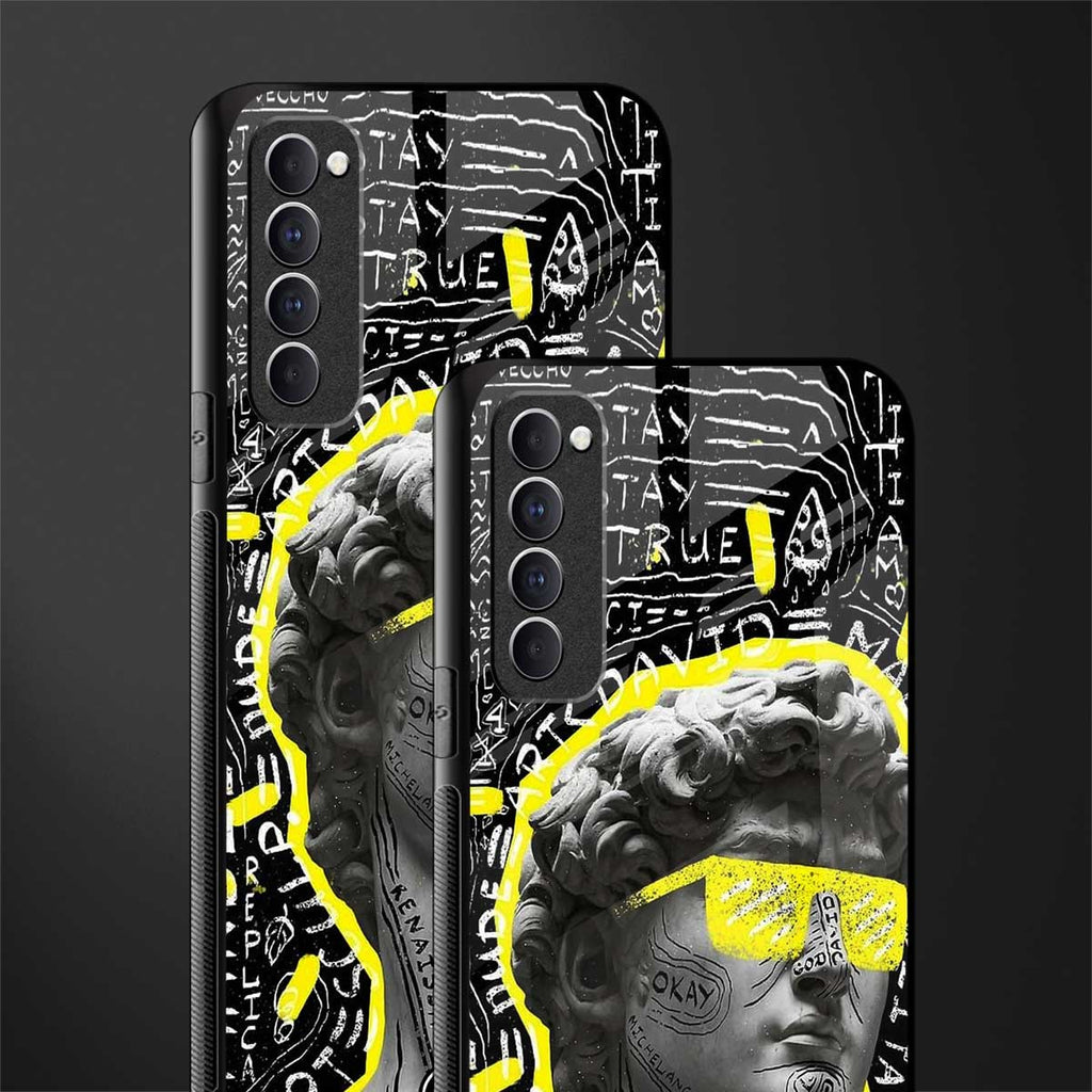 david of michelangelo glass case for oppo reno 4 pro image-2