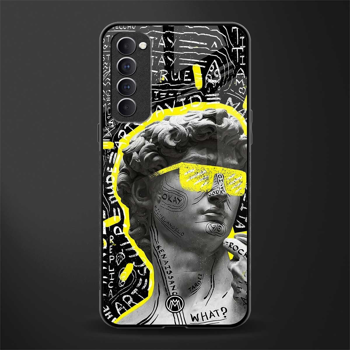 david of michelangelo glass case for oppo reno 4 pro image