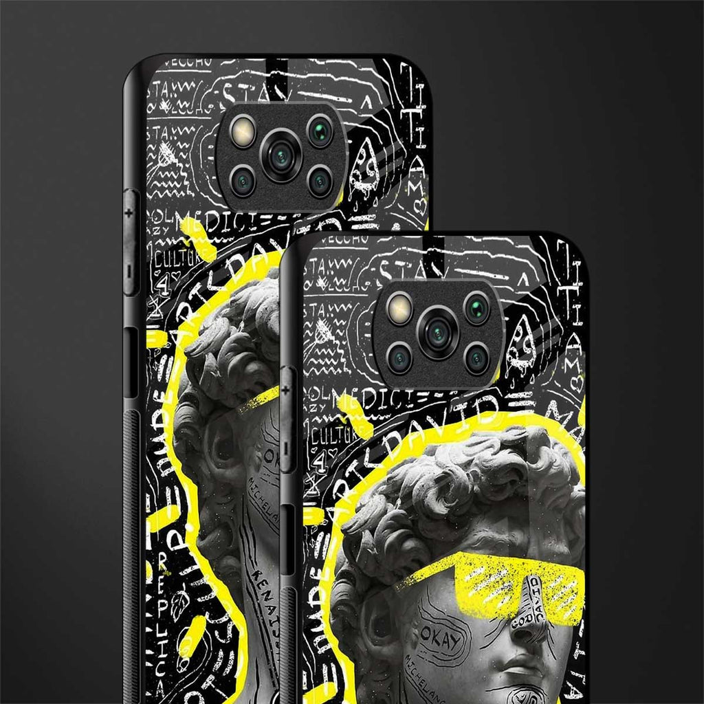 david of michelangelo glass case for poco x3 pro image-2