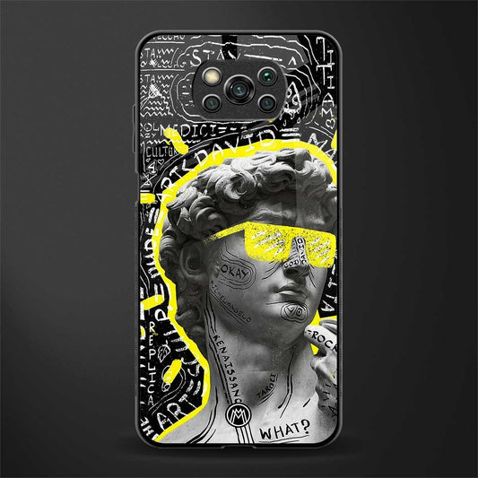 david of michelangelo glass case for poco x3 image