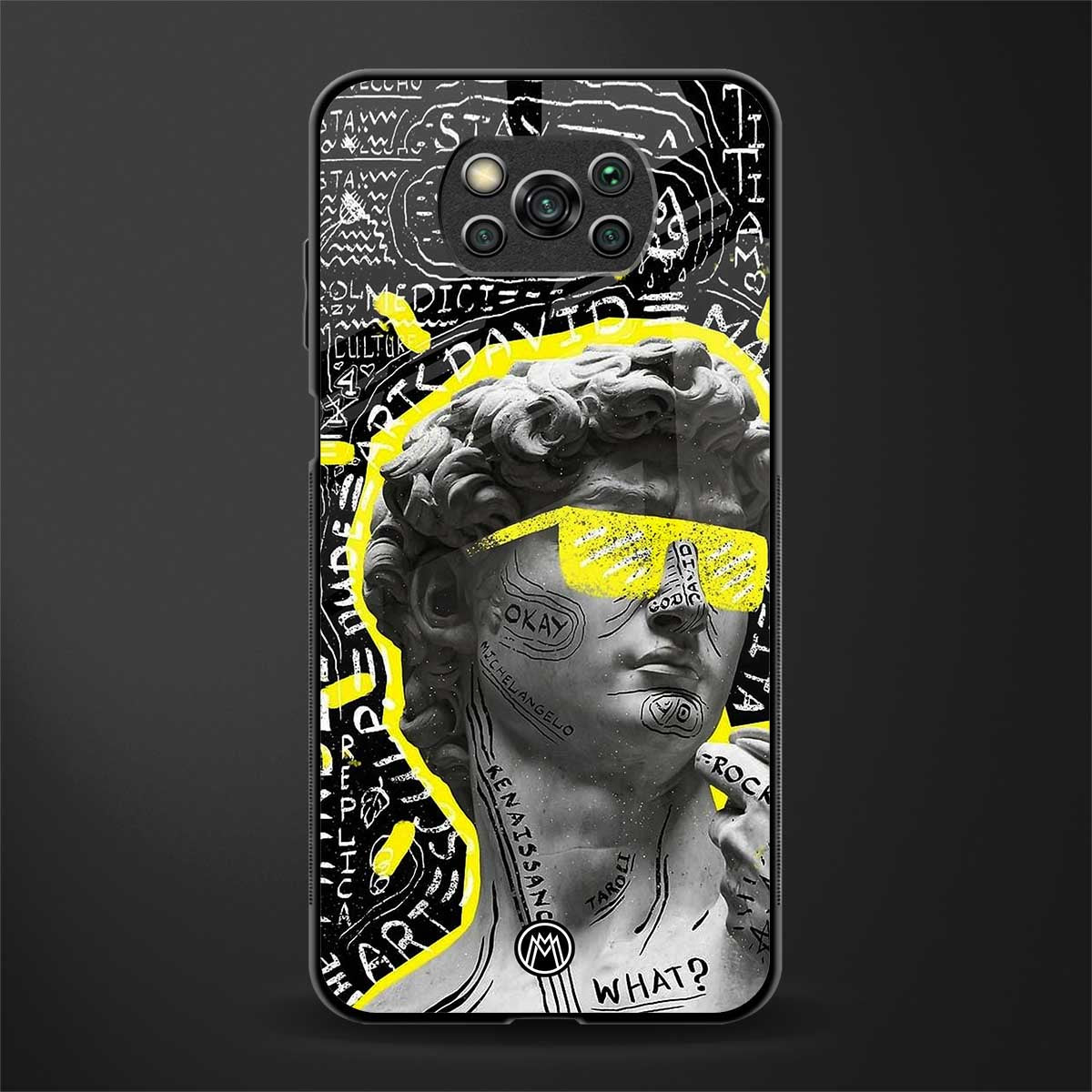 david of michelangelo glass case for poco x3 pro image
