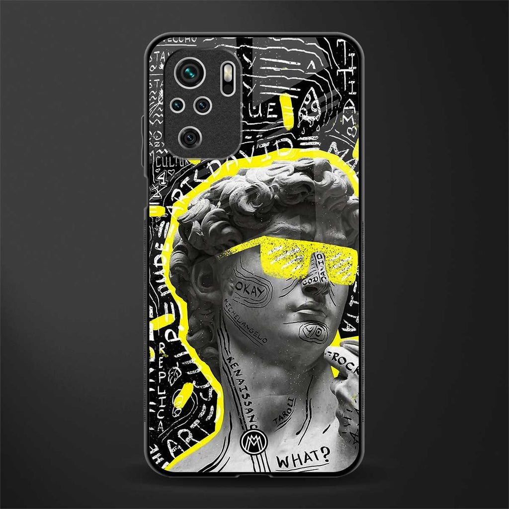 david of michelangelo glass case for redmi note 10 image