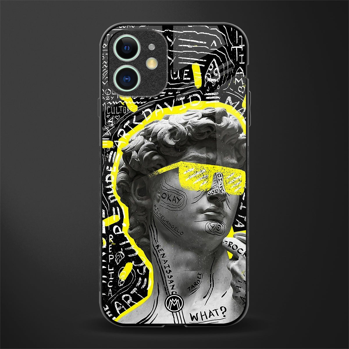 david of michelangelo glass case for iphone 11 image