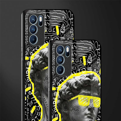 david of michelangelo glass case for oppo reno6 5g image-2