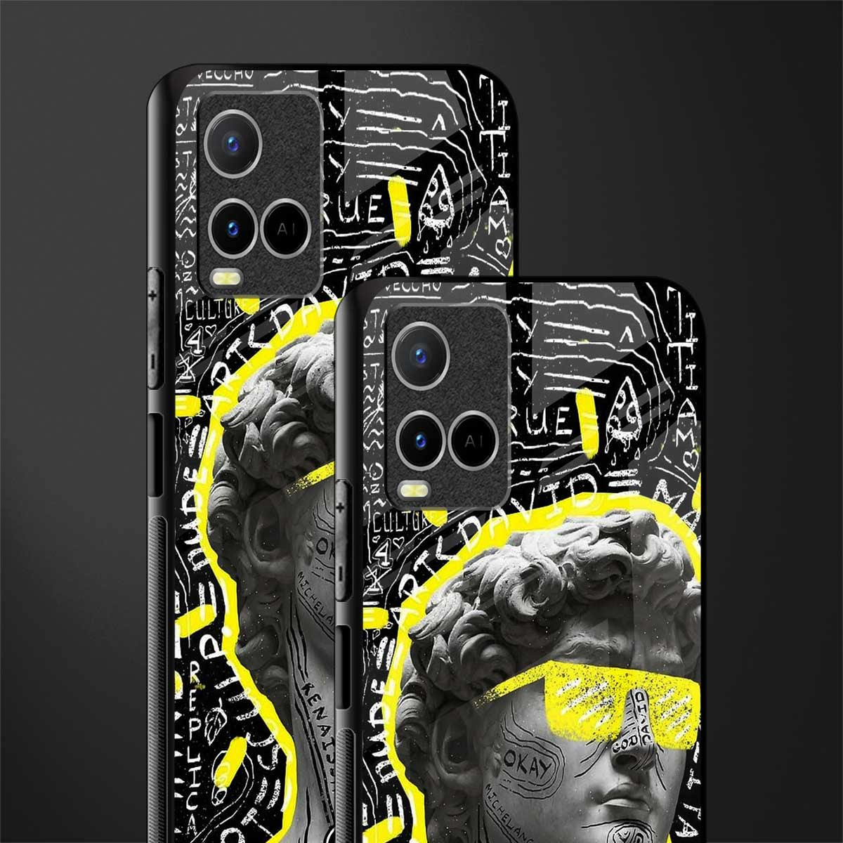 david of michelangelo glass case for vivo y21t image-2