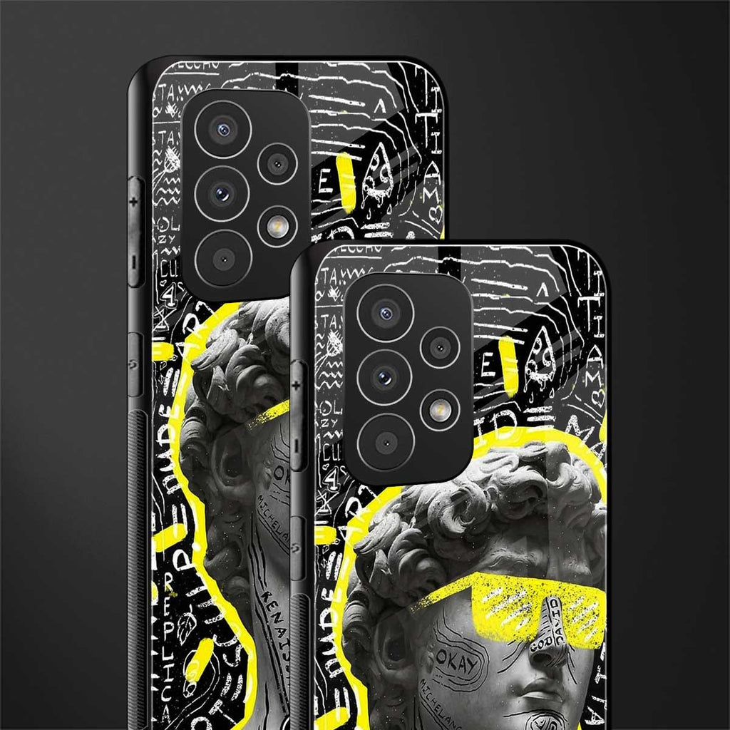 david of michelangelo back phone cover | glass case for samsung galaxy a73 5g