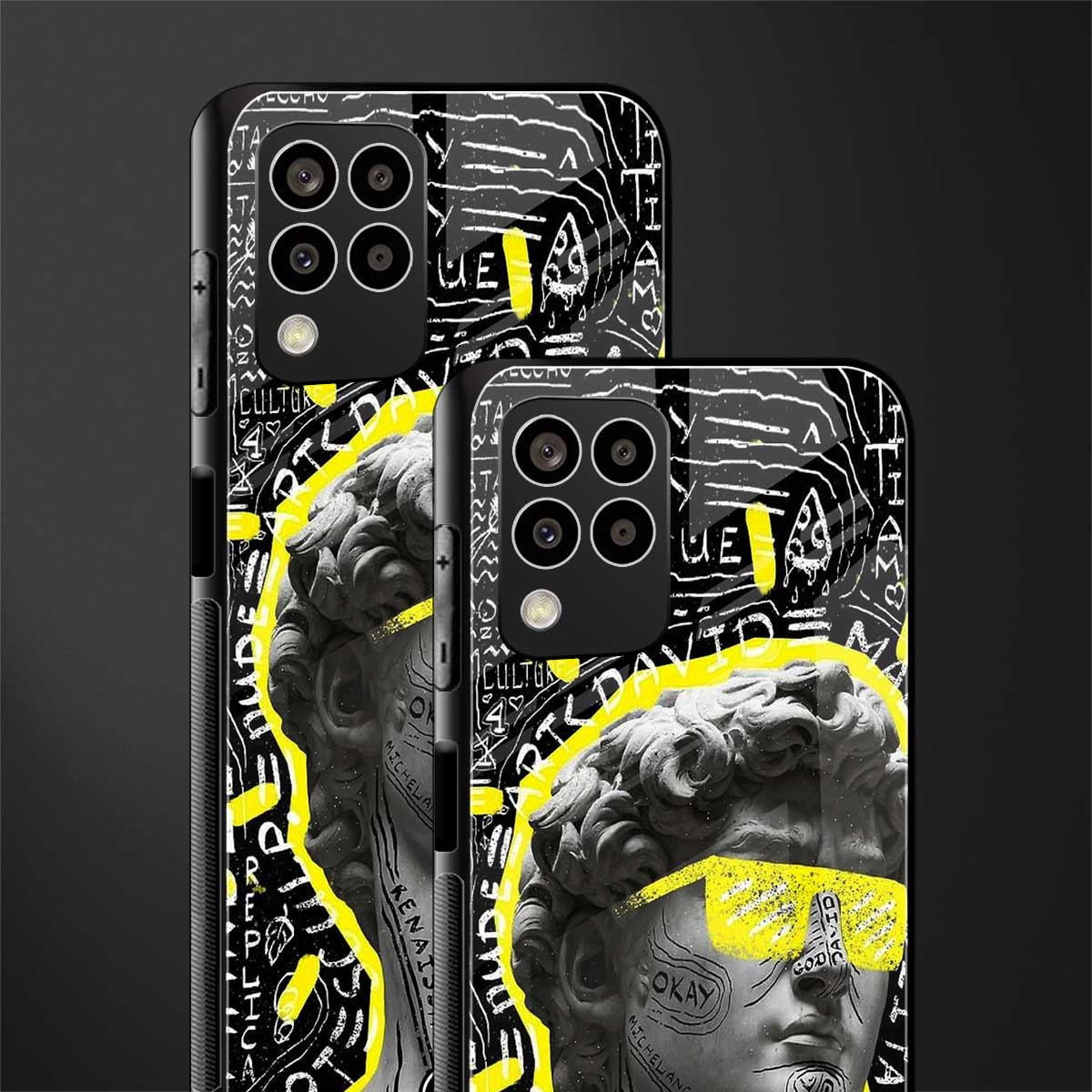 david of michelangelo back phone cover | glass case for samsung galaxy m33 5g