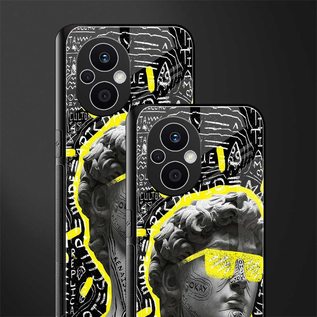 david of michelangelo back phone cover | glass case for oppo f21 pro 5g
