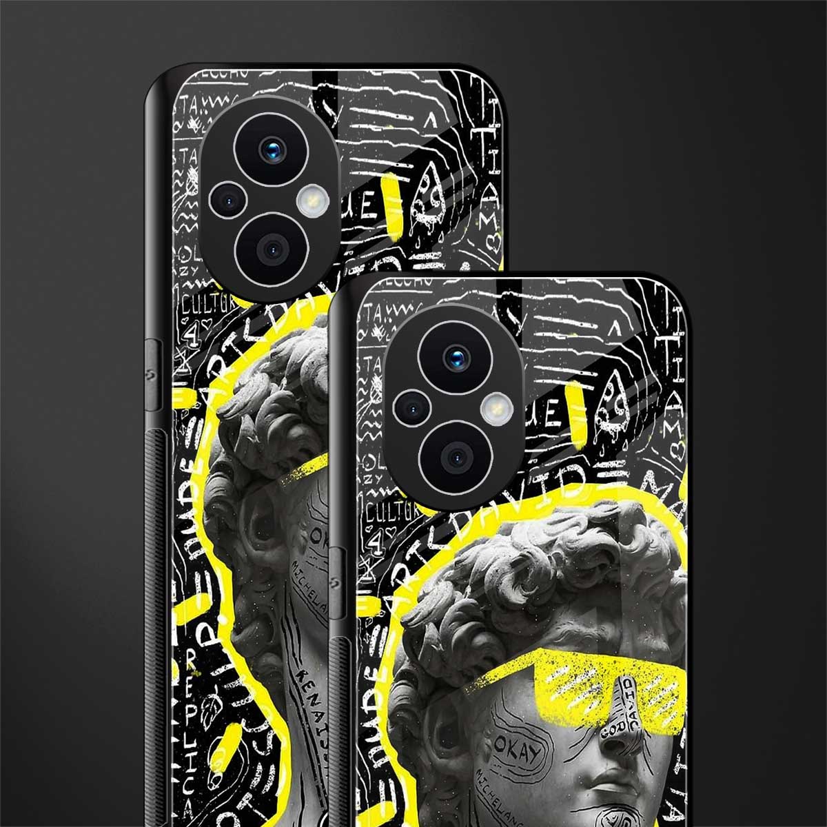 david of michelangelo back phone cover | glass case for oppo f21 pro 5g