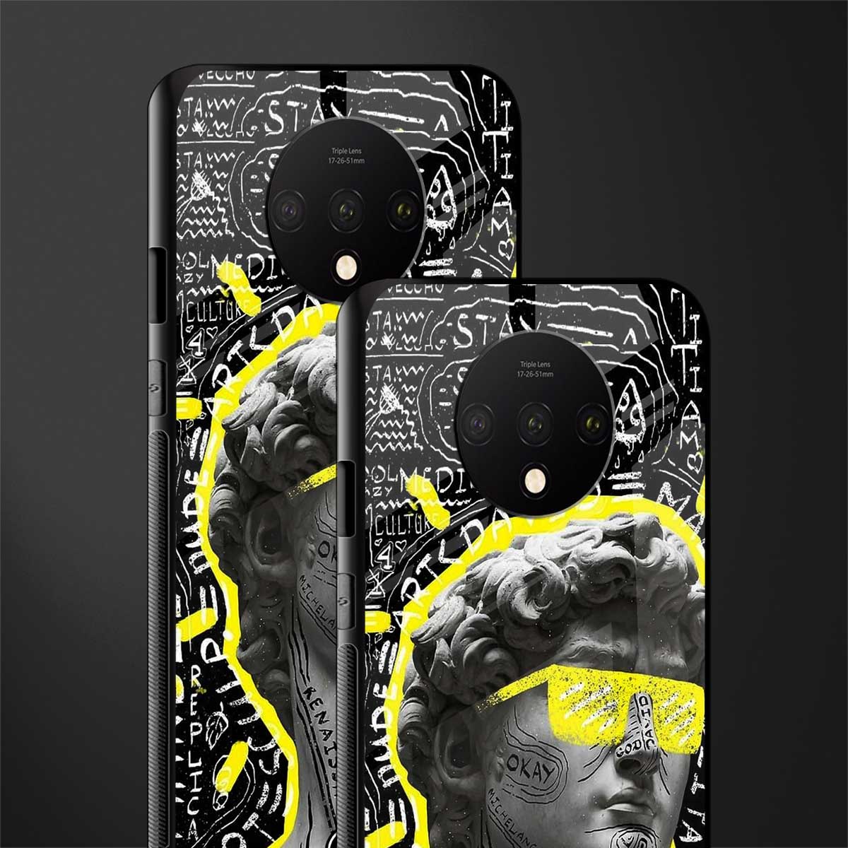 david of michelangelo glass case for oneplus 7t image-2