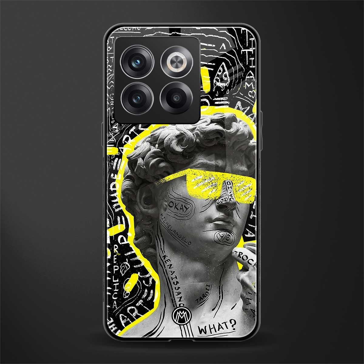 david of michelangelo back phone cover | glass case for oneplus 10t