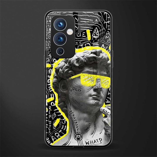 david of michelangelo back phone cover | glass case for oneplus 9