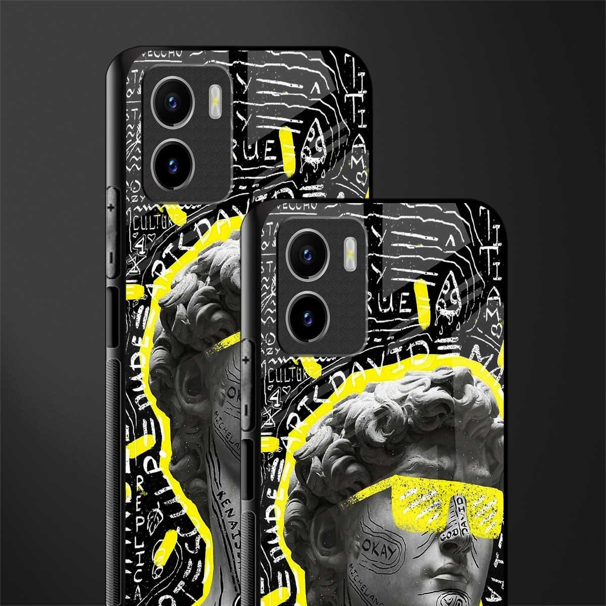 david of michelangelo back phone cover | glass case for vivo y72