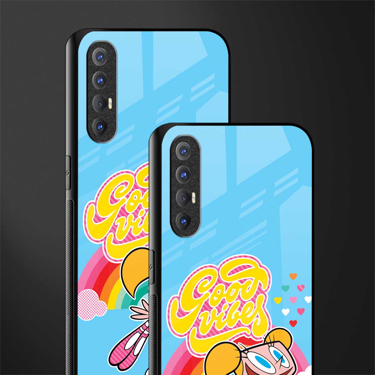 deedee good vibes glass case for oppo reno 3 pro image-2