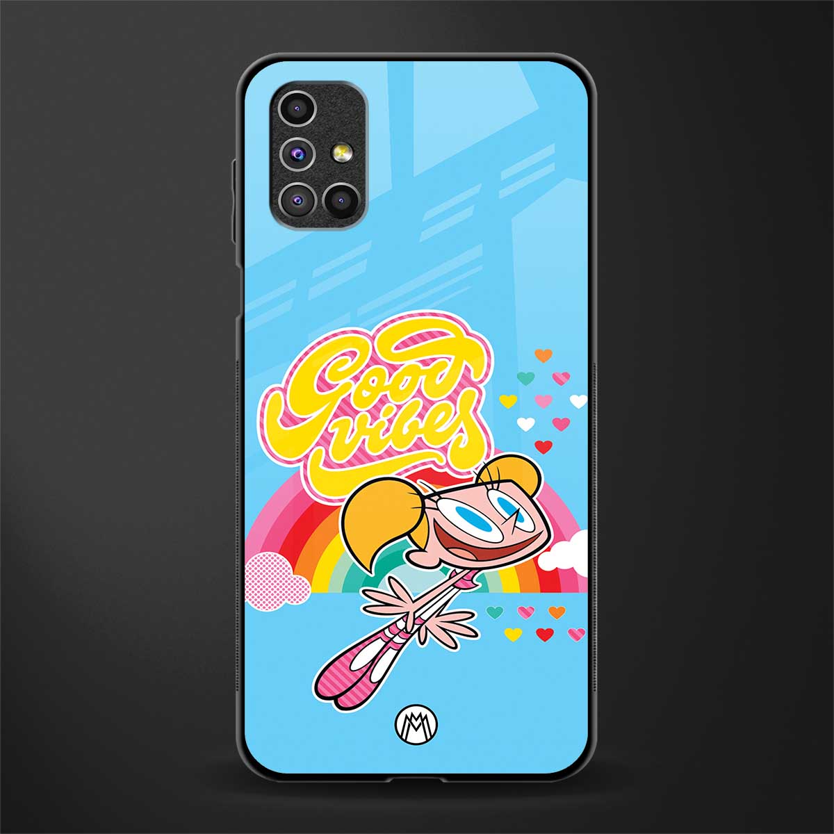 deedee good vibes glass case for samsung galaxy m51 image