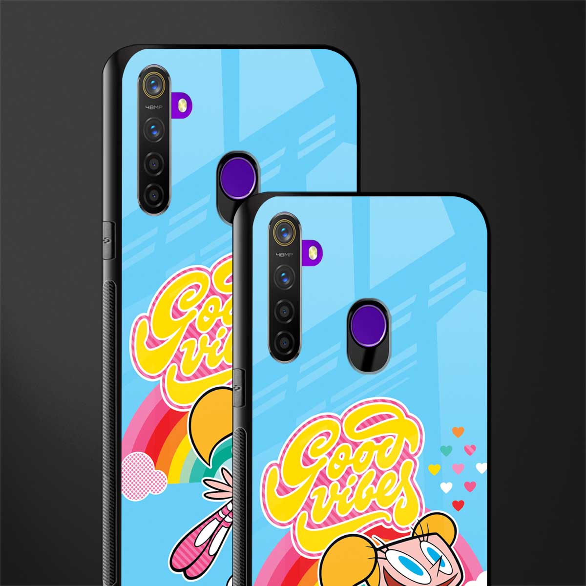 deedee good vibes glass case for realme 5i image-2