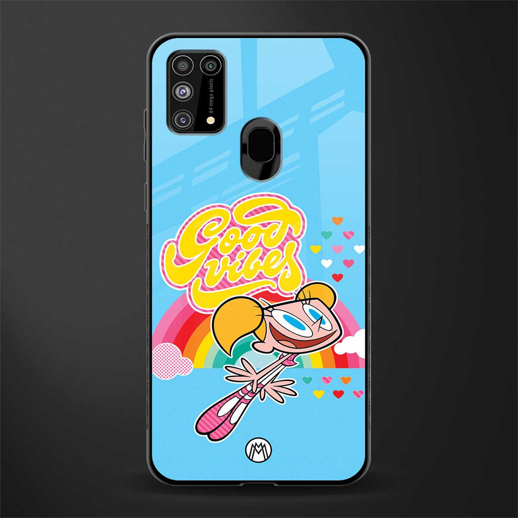 deedee good vibes glass case for samsung galaxy f41 image