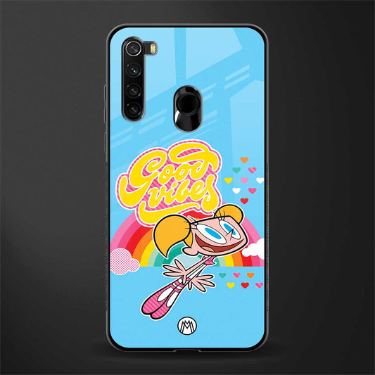 deedee good vibes glass case for redmi note 8 image