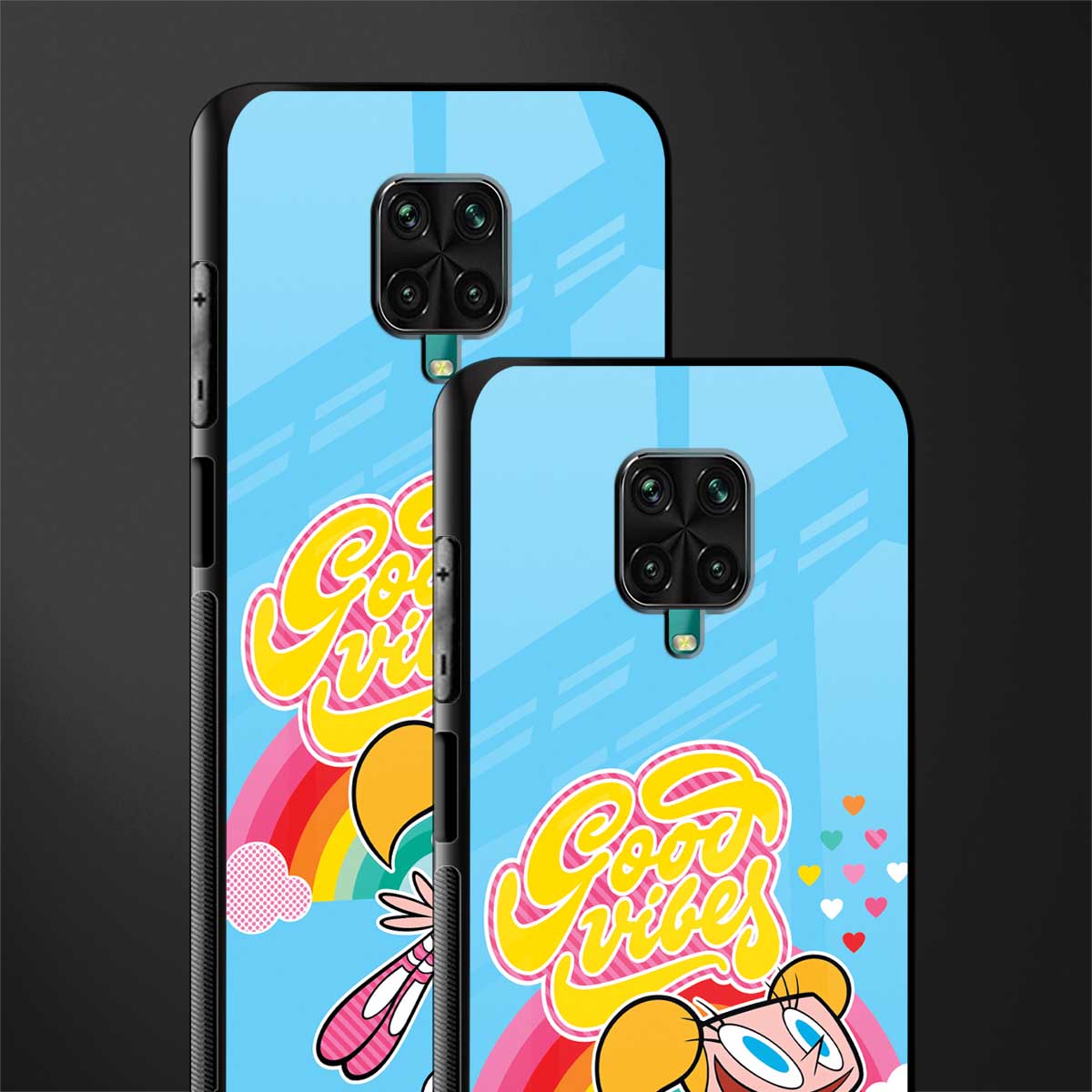 deedee good vibes glass case for redmi note 9 pro max image-2