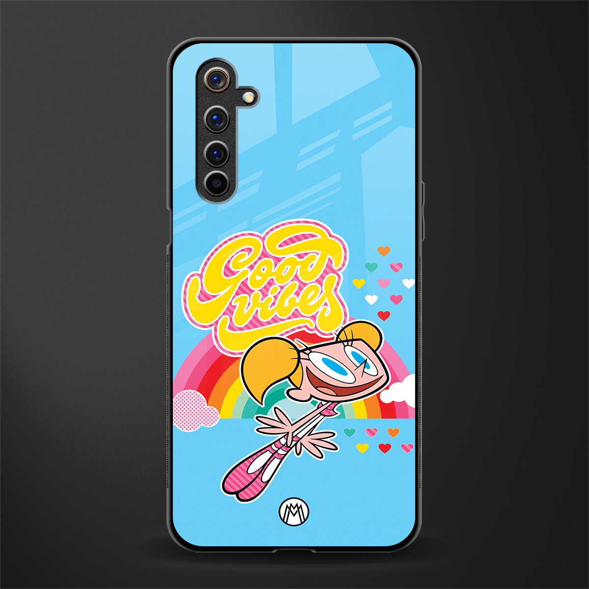 deedee good vibes glass case for realme 6 pro image