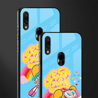 deedee good vibes glass case for redmi 7redmi y3 image-2