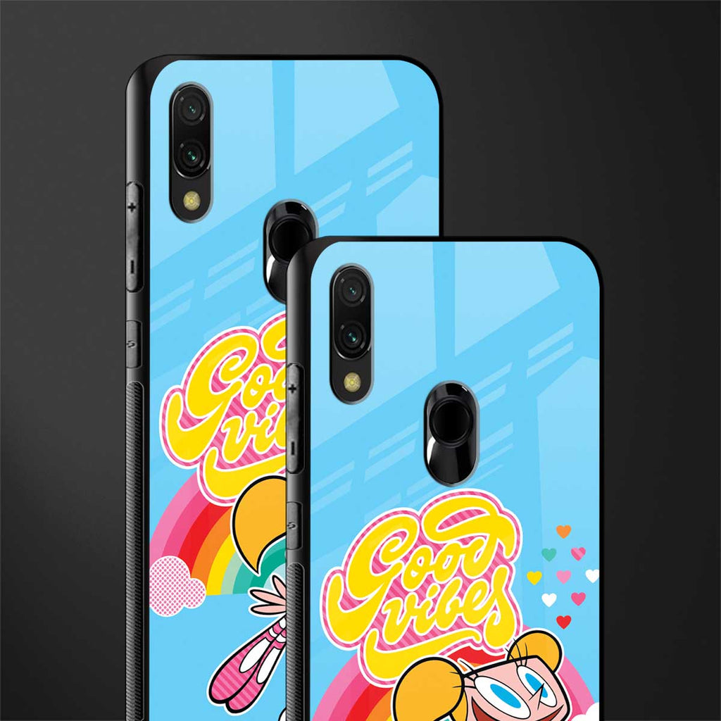deedee good vibes glass case for redmi note 7s image-2
