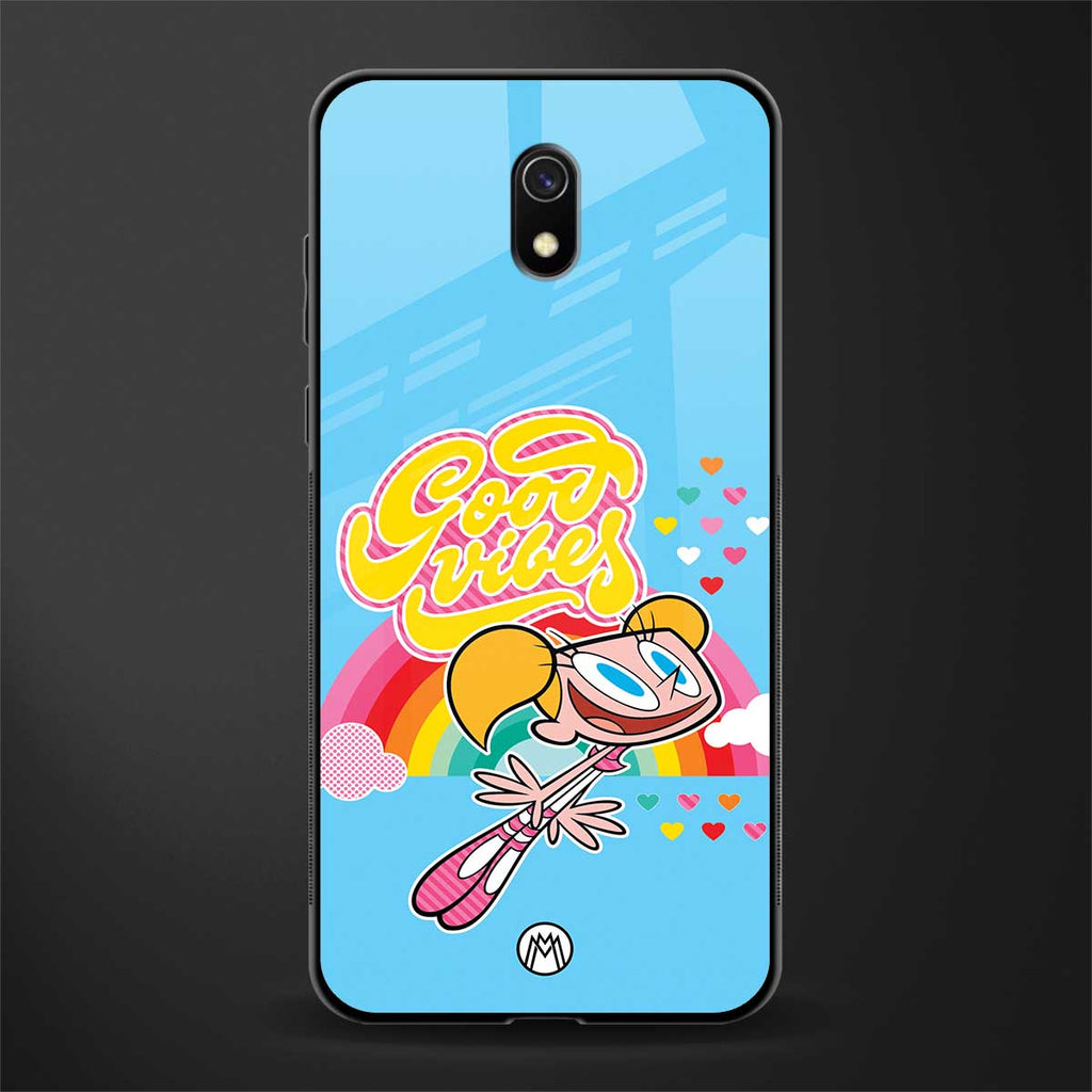 deedee good vibes glass case for redmi 8a image