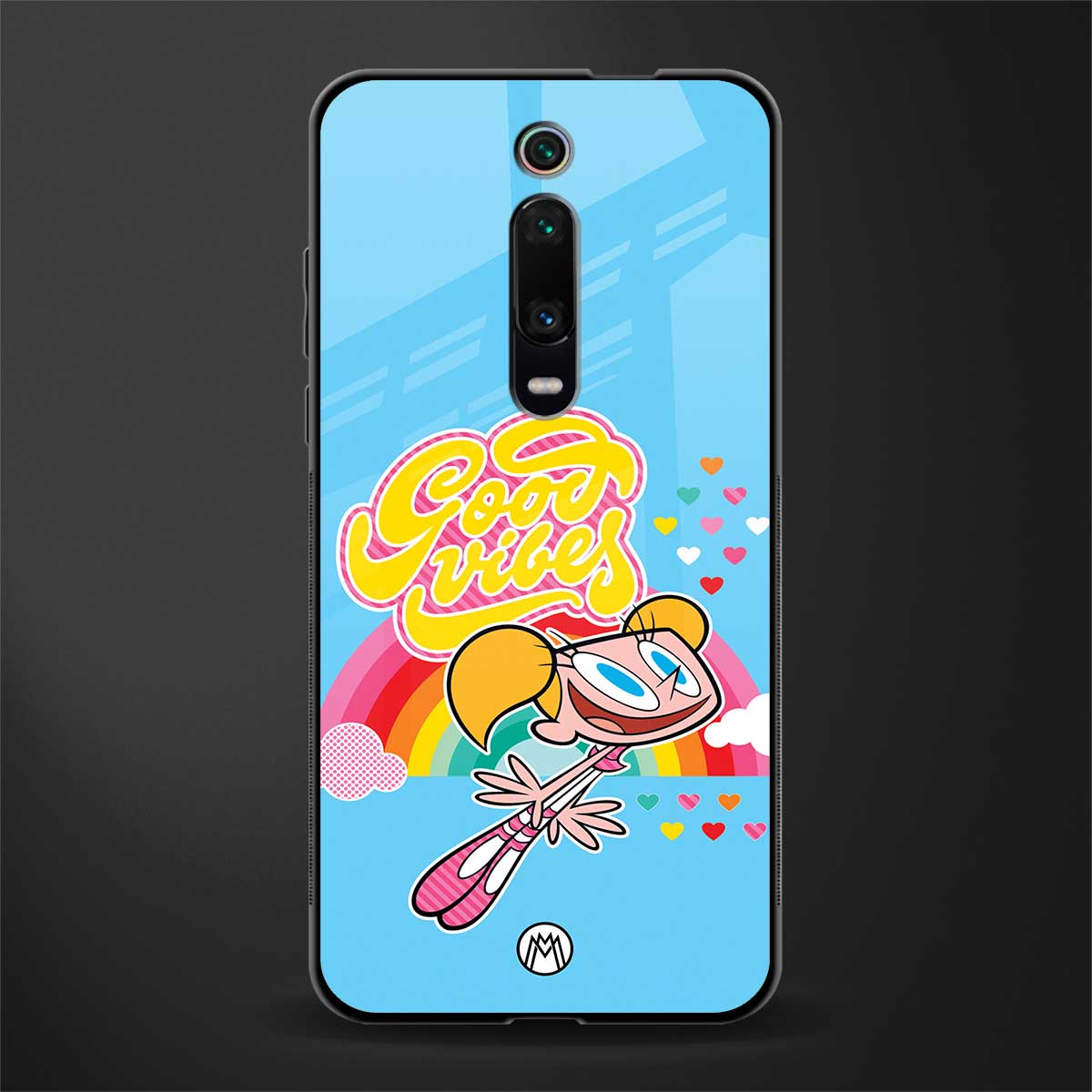 deedee good vibes glass case for redmi k20 image
