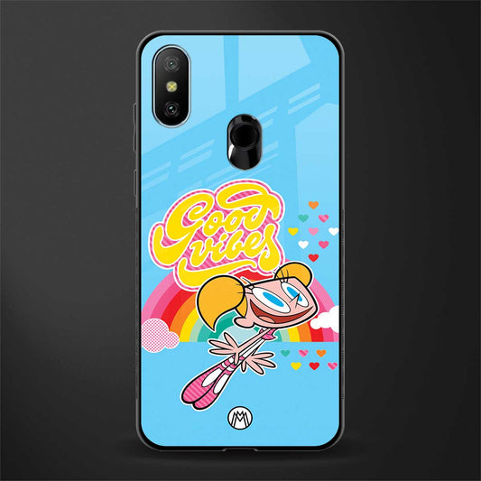 deedee good vibes glass case for redmi 6 pro image