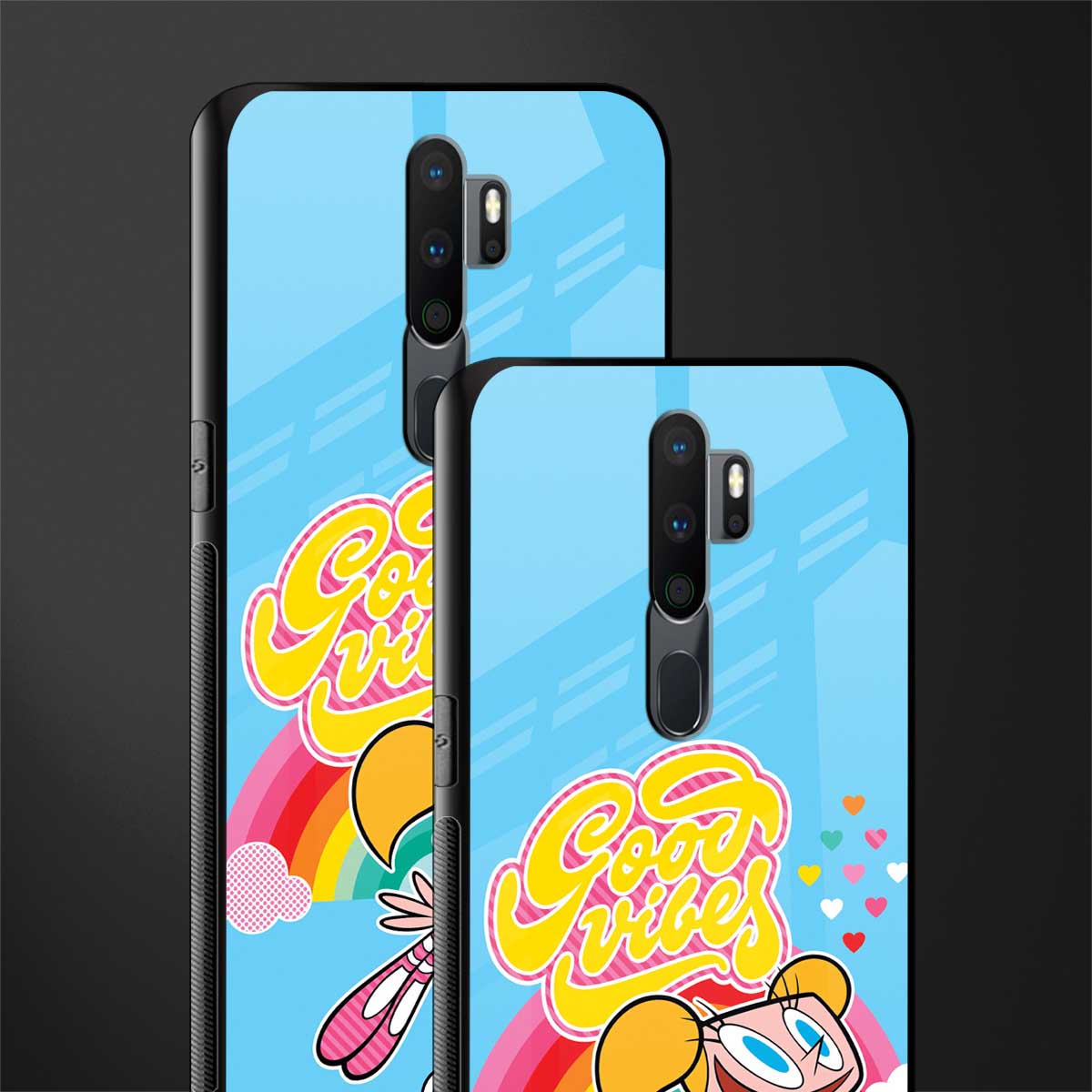 deedee good vibes glass case for oppo a9 2020 image-2