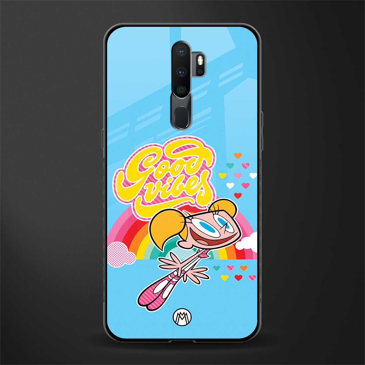 deedee good vibes glass case for oppo a5 2020 image