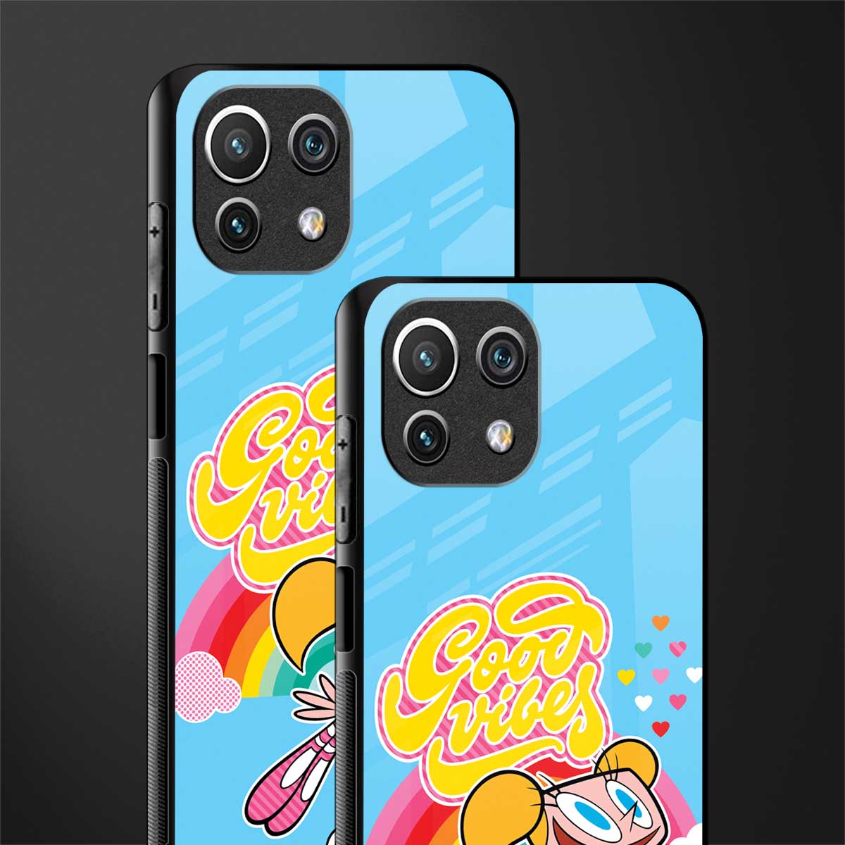 deedee good vibes glass case for mi 11 lite image-2