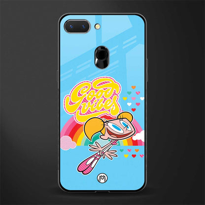 deedee good vibes glass case for oppo a5 image