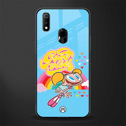 deedee good vibes glass case for realme 3 pro image