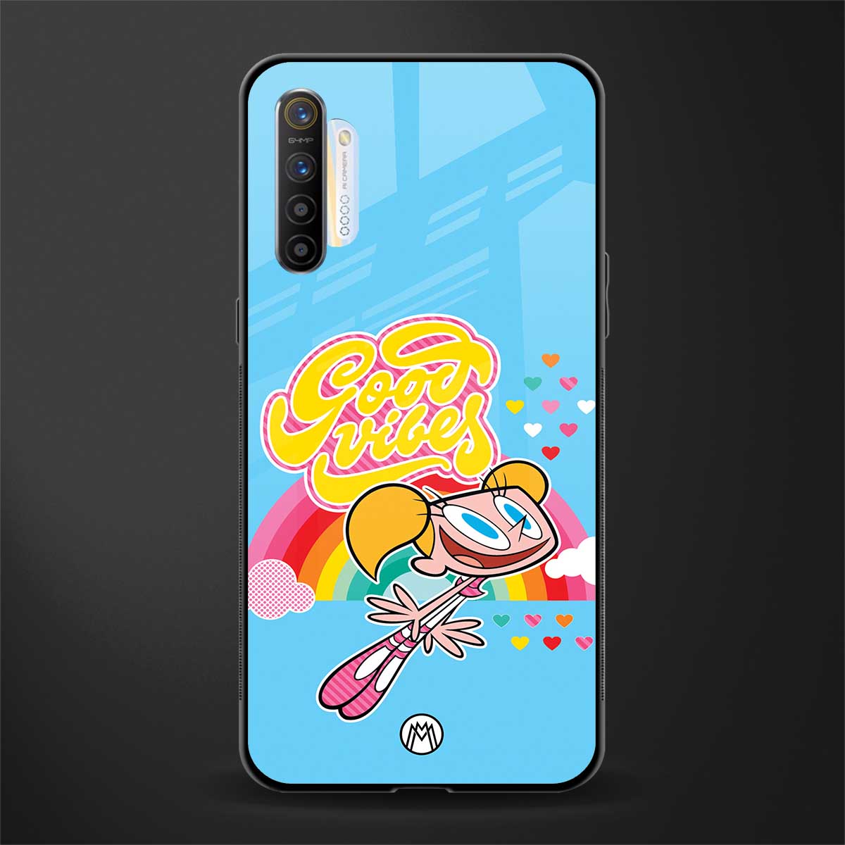 deedee good vibes glass case for realme xt image