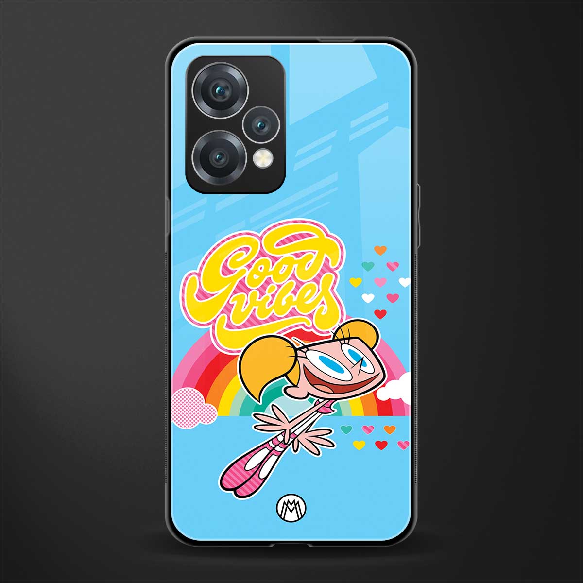 deedee good vibes back phone cover | glass case for realme 9 pro 5g